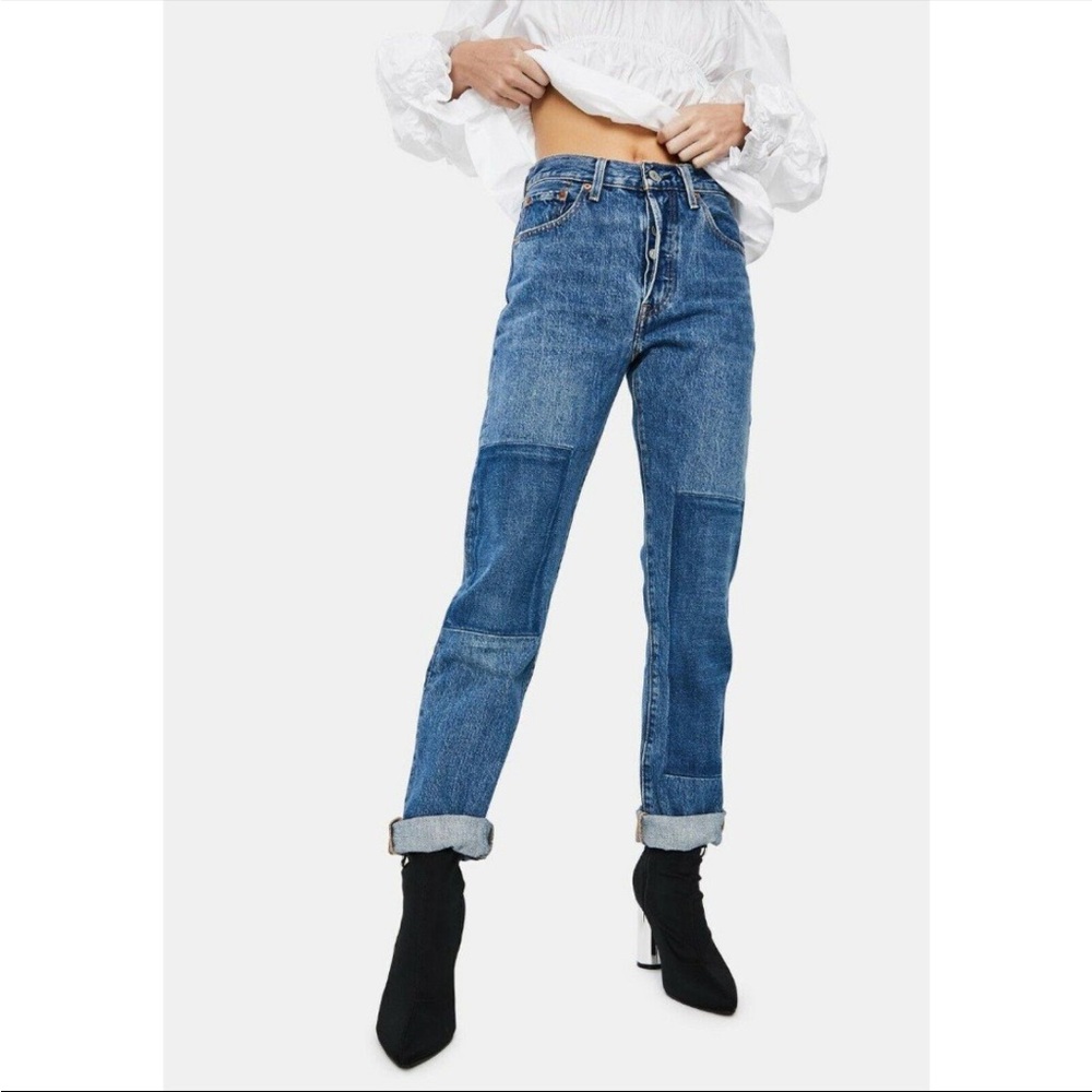 Levi's Blue Patch Straight Leg Women's Jeans